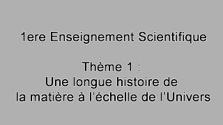 1ère Enseignement Scientifique  Essentiel du thème 1 [upl. by Alleunamme]