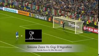 Rigore Simone Zaza Vs Gigi DAgostino  Bla Bla Bla Paride Bono DJ [upl. by Vachel459]