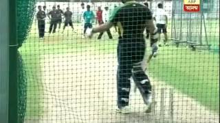 Yuvraj Singh in net practice [upl. by Ynatirb]