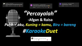 Afgan amp Raisa  Percayalah Karaoke Duet Version  Part Cowok Only [upl. by Nyladam]