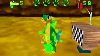 Gex 64  Remote and extra life cutscene skips [upl. by Ecydnac720]