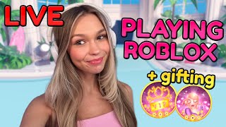 🔴 LIVE PLAYING ROBLOX  gifting VIP and CUSTOM MAKEUP [upl. by Neau]