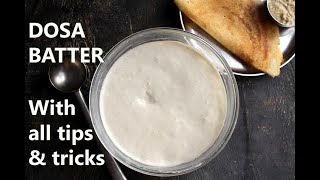 dosa recipe  dosa batter in mixie recipe  crispy dosa batter recipe [upl. by Rramel39]