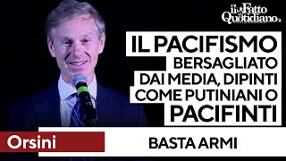 Basta armi Orsini spiega il meccanismo di delegittimazione del pacifismo come e perché accade [upl. by Aihselat]