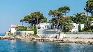 Beautiful Waterfront Holiday Villa Rental in Cap d’Antibes France [upl. by Nimzzaj73]