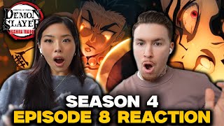 BEST EPISODE EVER  Demon Slayer Season 4 Episode 8 Reaction [upl. by Aytac]