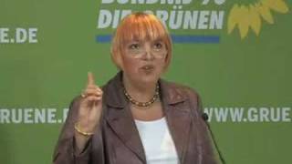 Claudia Roth zur EUAsylpolitik von Sarkozy 07072008 [upl. by Eremahs]