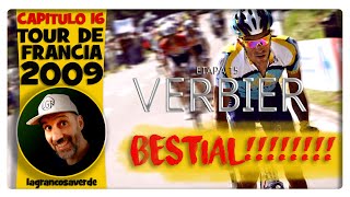 16 Alberto Contador y su BRUTAL ATAQUE en Verbier TOUR DE FRANCIA 2009 Etapa 15 Cap 16 [upl. by Encrata]