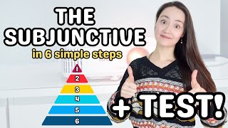 THE SUBJUNCTIVE in 6 simple steps  TEST I suggest that you watch this lesson [upl. by Corwun752]