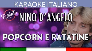 Nino Dangelo  Popcorn e patitine Karaoke Strumentale Italiano 🎤 [upl. by Seem233]