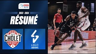 Cholet vs Lyon Villeurbanne  Résumé 20232024  LNB Officiel [upl. by Adrianna]