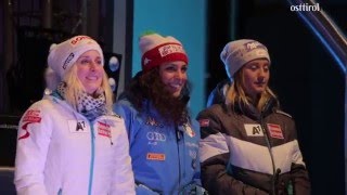 Ski World Cup Lienz 2015 Siegerehrung [upl. by Ahsihat999]