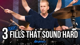 3 Easy Drum Fills That Sound Hard [upl. by Eerual]