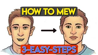 How to Mew 3 Ways to Achieve Perfect Tongue Posture [upl. by Narine198]