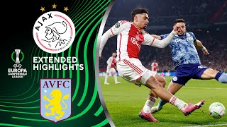 Ajax vs Aston Villa Extended Highlights  UEL Round of 16 1st Leg  CBS Sports Golazo [upl. by Aydne]