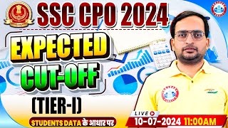 SSC CPO 2024  SSC CPO Expected Cut Off 2024  Tier 1  Based On Students Data  By Ankit Bhati Sir [upl. by Tinor703]