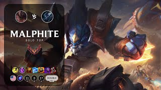 Malphite Top vs Lissandra  NA Grandmaster Patch 142 [upl. by Beetner242]