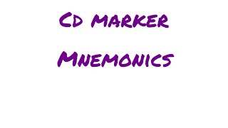 Cd marker mnemonic [upl. by Sibelle]