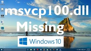 Msvcp100dll is missing from your computer Fix [upl. by Notrem393]