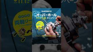 シマノ ベイト・両軸リールオーバーホールキャンペーン Shorts automobile [upl. by Allisirp]