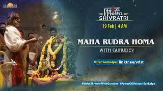 Maha Shivratri Spl Maha Rudra Homa with Gurudev  19 Feb 2023  Live from Bangalore Ashram [upl. by Frendel]