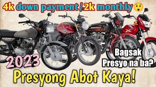 Nag kaalaman na Price update 2023 Honda TMX 125  Yamaha YTX 125  Kawasaki Barako 3 Bajaj CT 100 [upl. by Oedama926]