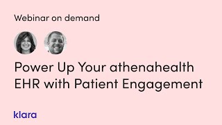 Power Up Your athenahealth EHR with Patient Engagement [upl. by Ynatil627]