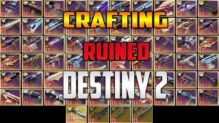 quotDid Crafting Ruin Destiny 2quot My thoughts [upl. by Irak793]