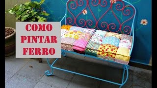 Como pintar peças de ferro  Faça você mesmo  Parte 1 [upl. by Iraj]