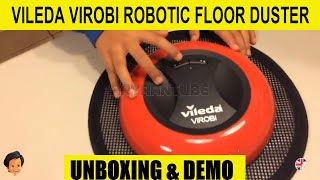 Lidl Vileda Virobi Robotic Floor Cleaning Robot Robotic Mop Robot aspirateur Robot aspirapolvere [upl. by Kcinnay595]