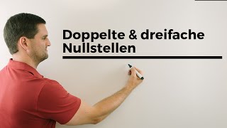 Doppelte und dreifache Nullstellen mit Schaubild  Mathe by Daniel Jung [upl. by Kirima24]