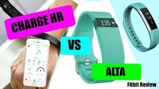 CHARGE HR VS FITBIT ALTA  FITBIT REVIEW  Jackie amp Angie [upl. by Middleton674]