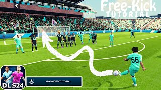 Dls 24 Freekick Tutorial  Dream league soccer 2024 FreeKick Tutorial dls24 [upl. by Aicsila107]