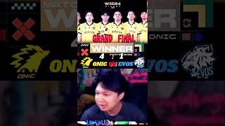 Reaksi LUMINAIRE ONIC 4 Vs 1 EVOS grand Final IESF mobilelegends [upl. by Celinda]