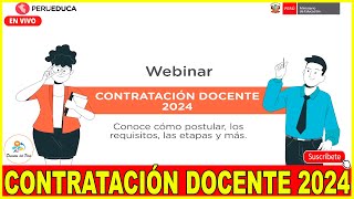 ✅REQUISITOS Y DISPOSICIONES PARA EL CONTRATO DOCENTE 2024 CONTRATACION DOCENTE 2024 [upl. by Eldreda598]