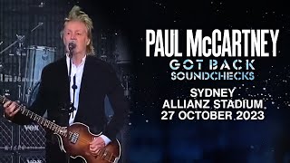 Paul McCartney  Allianz Stadium Soundcheck Sydney Australia October 27th 2023 [upl. by Adnilreb]