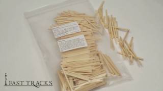 HO Scale Unfinished Wood Turnout Ties  500 pcs [upl. by Maitland]