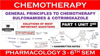 Solutions  Chemotherapy  General Principles  Sulfonamides amp Cotrimoxazole  P 1 U 2  COLOGY3 [upl. by Tita]