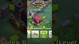 Builder Barracks level 8 to level 9 Upgrade cocshort clashofclans [upl. by Lorenzo]