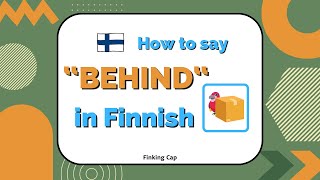 How to say quotbehindquot and quotin front ofquot in Finnish [upl. by Ahsinirt520]