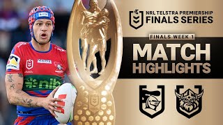 NRL 2023  Knights v Raiders  Match Highlights [upl. by Jac42]