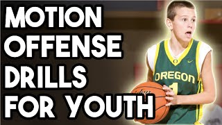 Motion Offense Basketball Drills For Youth [upl. by Vinson]