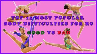 TOP 15 Most Popular Body Difficulties for RG Good vs Bad [upl. by Phelgon915]