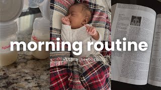 My REALISTIC Morning Routines With A Newborn Baby  Pumping Breastfeeding amp Postpartum Struggles [upl. by Aggappe]