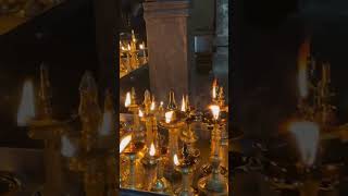 A glimpse of ghee lamp offering in mookambika temple shorts [upl. by Channing]