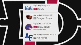 SDSU Aztecs football faces tough four game stretch starting with UCLA [upl. by Ogram]