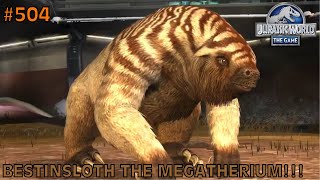 Jurassic World The Game  EP 504  BestInSloth The Megatherium [upl. by Luhem]