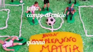 Campo di calcio torta Buon compleanno [upl. by Janeczka334]