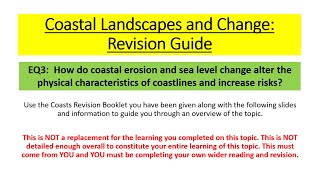 Edexcel A Level Geography  Coasts EQ3 Revision [upl. by Lafleur]