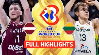 Latvia 🇱🇻 vs Lithuania 🇱🇹  Full Game Highlights  FIBA Basketball World Cup 2023 [upl. by Reiko]